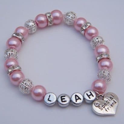 Special Friend Personalised Bracelet - Sparkle & Bling Style