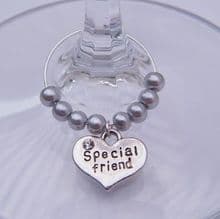 Special Friend Wine Glass Charms