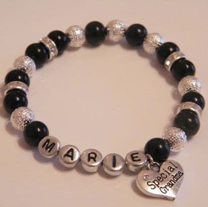 Special Grandma Personalised Bracelet - Sparkle & Bling Style