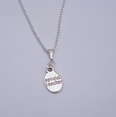 Special Teacher Necklace - Charm Style