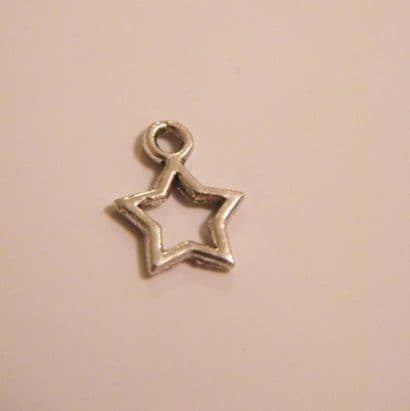 Star Outline Personalised Bookmark - Double Charm Style