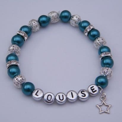 Star Outline Personalised Bracelet - Sparkle & Bling Style