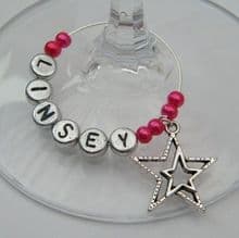 Star Wine Glass Charms