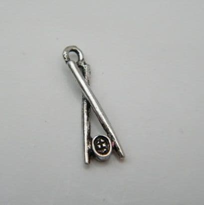 Sushi Wine Glass Charm - Initial Full Sparkle Style