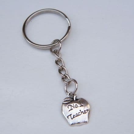 Teacher Apple Keyring - Charm Style