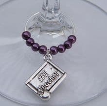 Teacher Wine Glass Charms