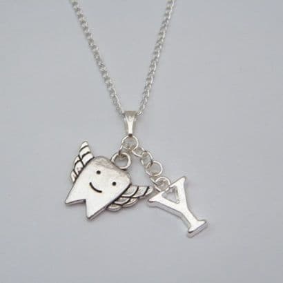 Tooth Fairy Necklace - Initial Charm Style
