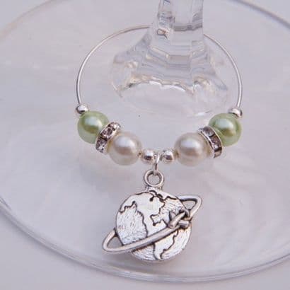 Travel The World Wine Glass Charm - Elegance Style