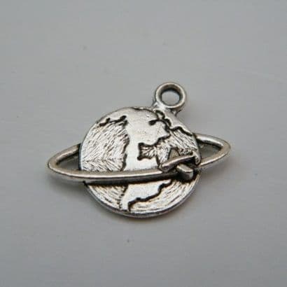 Travel The World Wine Glass Charm - Initial Full Bead Style