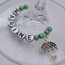 Umbrella Wine Glass Charms