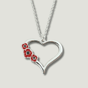 Heart Poppy Pendant