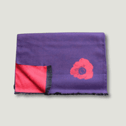 Navy Poppy Scarf