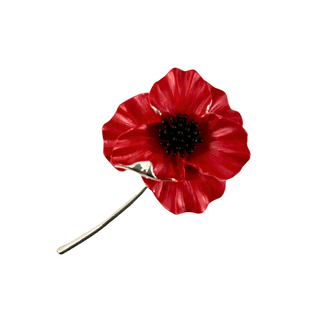 Poppy Flower Brooch