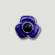 Poppy Purple Lapel Pin