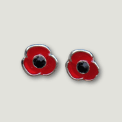 Poppy Small Stud Earrings (silver plated)
