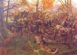 Print - Defeat of the Prussian Guard at Ypres, 1914