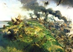 Print - The Defence of Calais