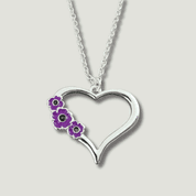 Purple Heart Poppy Pendant