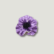 Purple Poppy Pin Brooch