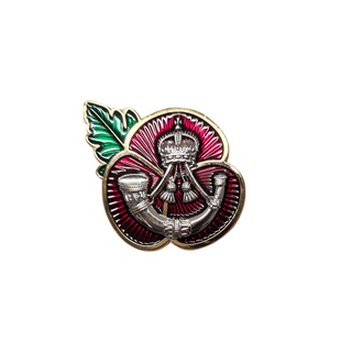 Rifles Remembrance Poppy Pin