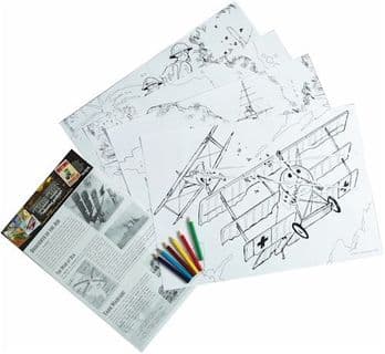 WW1 Colouring Poster Pack