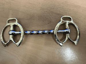 Horseshoe Stallion Bit With Twisted Mouthpiece