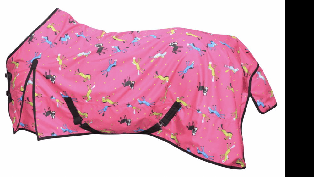 Newbury Pink Pony 600D Lightweight turnout Horse Rug