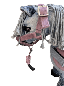 Toy Horse  Headcollar Lilac Velvet