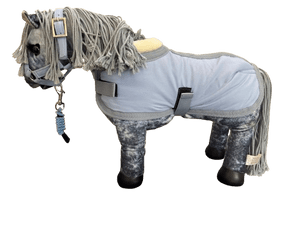 Toy Horse  Rug Light Blue