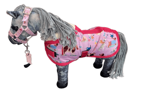 Toy Horse  Rug Pink Animal Print