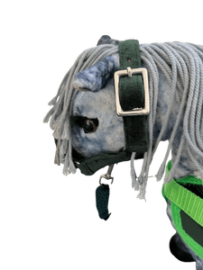 Toy Horse  Velvet Headcollar Emerald Green