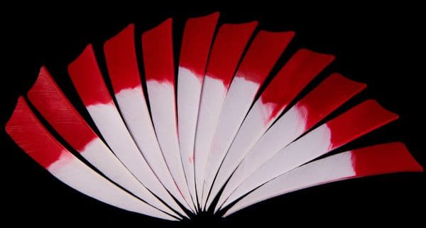 `Two Tone` 4 INCH SHIELD FLETCHES