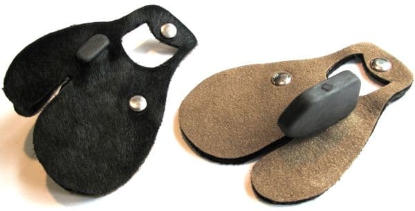 HAIR FACED LEATHER TAB / PROTECTOR