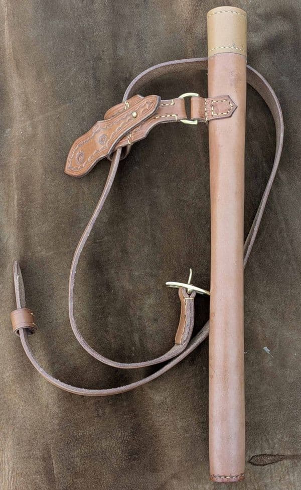 Ladies Victorian style Brown Leather Quiver
