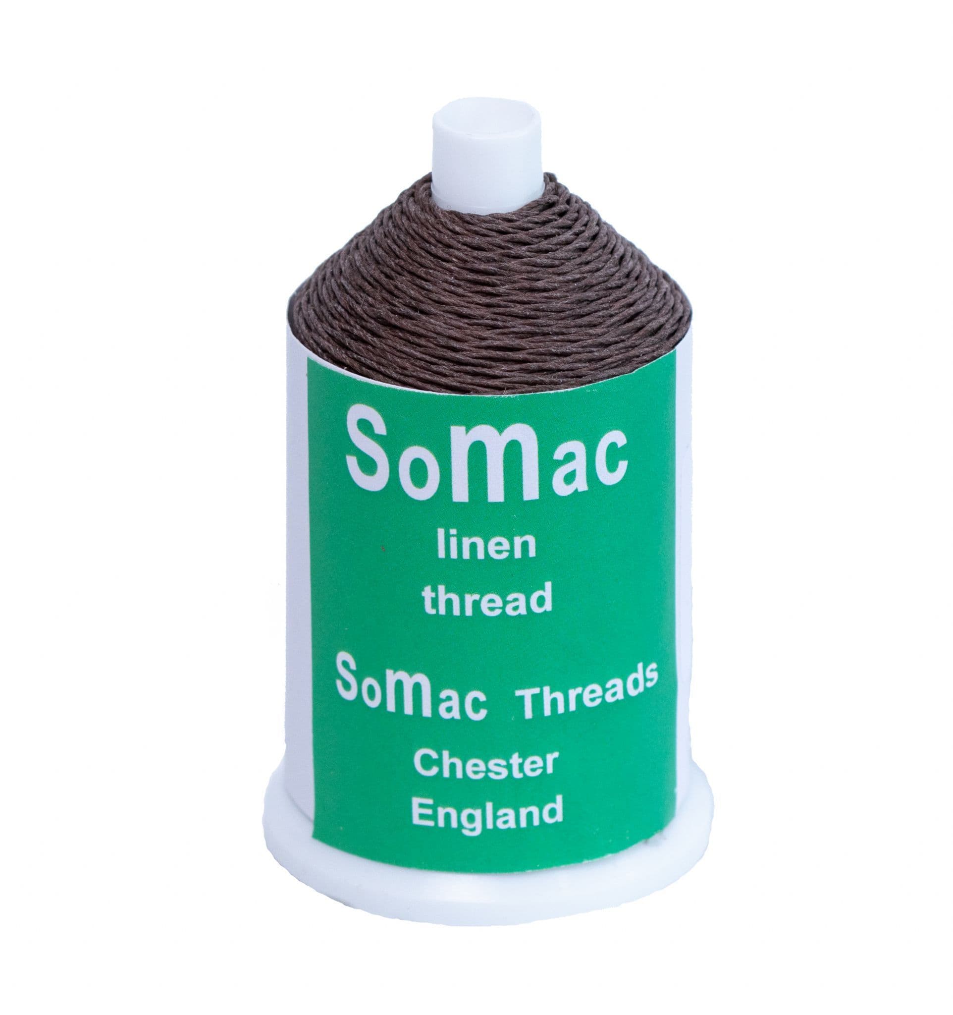 Binding Thread Material LINEN BINDING THREAD dark brown