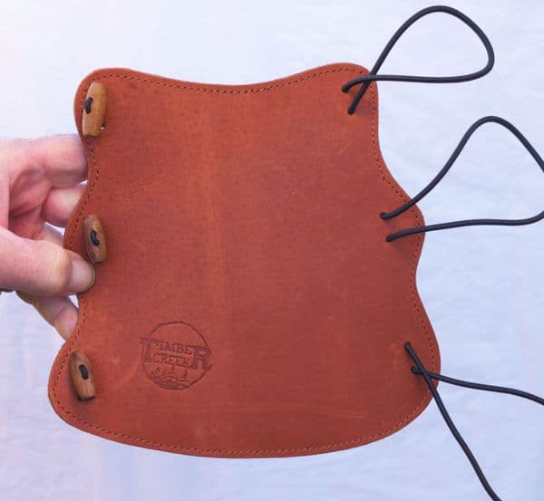SAXON LEATHER BRACER,  horn toggle fastening