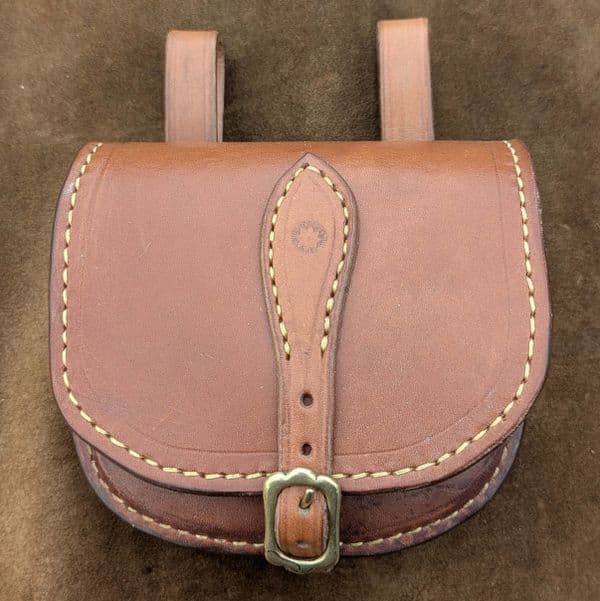 Small Brown Leather Pouch SALE