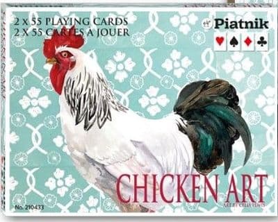 Chicken Art Playing Cards