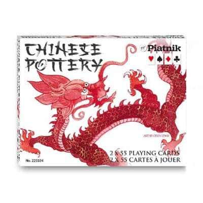 Chinese Pottery Bridge Cards