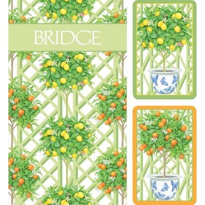 Citrus Topiary large print Bridge set