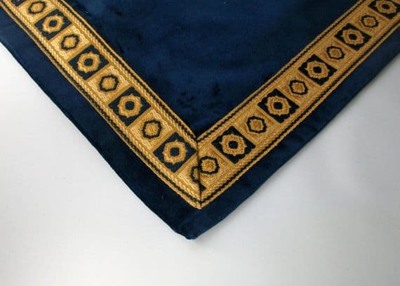 Decorated Blue  Velvet Bridge cloths