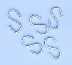 5mm x 50mm 'S' Hooks (5 Pack)