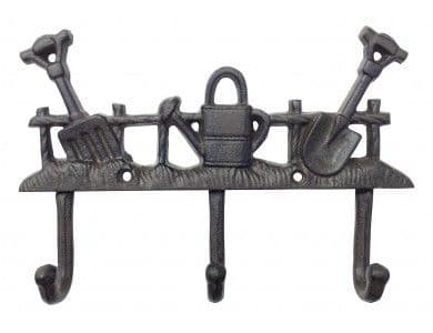 Cast Iron Triple Coat/Key Hook