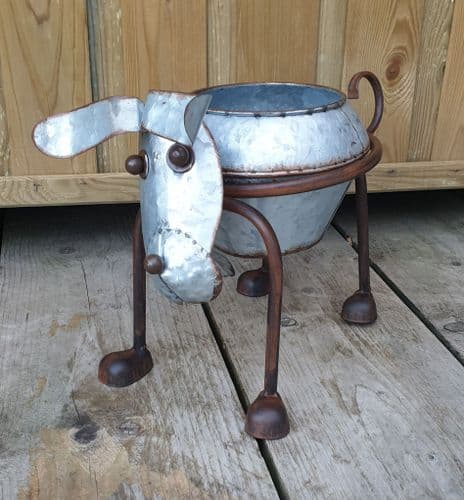 Nodding head and tail Dog Planter