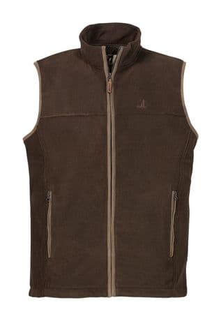 15164 Percussion Moss Brown Scotland Fleece Gilet Men's Country Hunting Shooting