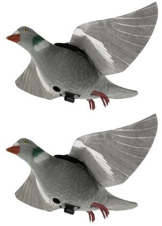2 X Tyvec Pigeon Hyper-Flap Decoy For Decoying Rotary Magnet Bouncer Floater
