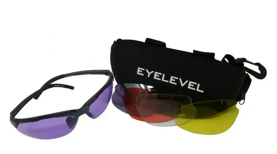 5 Lens Interchangeable Clay Pigeon Shooting Glasses Eyelevel Sunglasses UV 400