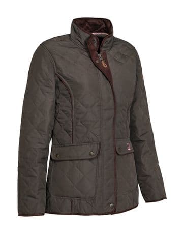 6130 Percussion Khaki Ladies Edinburgh Quilted Jacket Women's Country Shooting