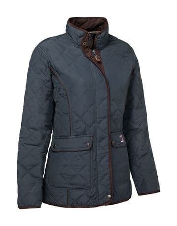 6130 Percussion Navy Ladies Edinburgh Quilted Jacket Women's Country Shooting