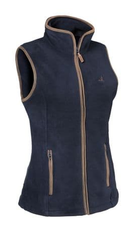 6133 Percussion Ladies Scotland Fleece Gilet Blue Navy Country Hunting Shooting